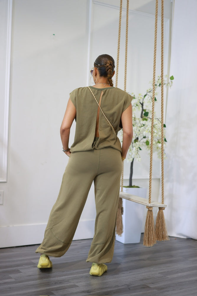 Mariela Jogger Set -Olive (F)